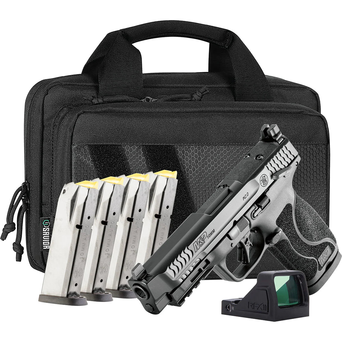 M&P M2.0 10mm Auto 4.6"BBL (5)15RD Mags OR TS w/RFX11 BLK