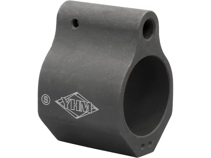 YHM Suppressor Low Profile Gas Block AR-15, LR-308 0.750" Matte Black