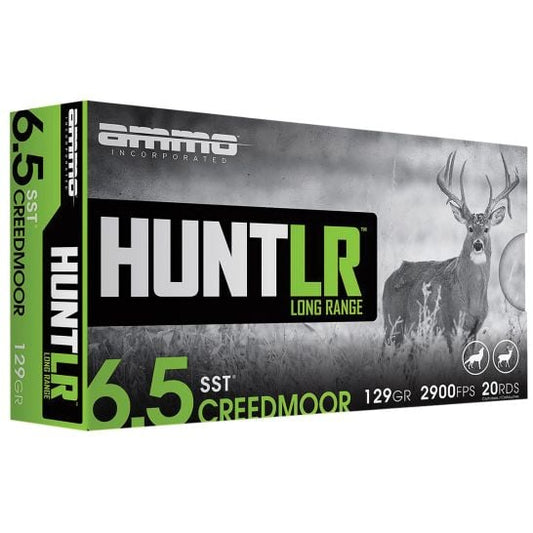 Ammo Inc. Hunt LR Brass 6.5 Creedmoor 129 Grain 20-Rounds SST