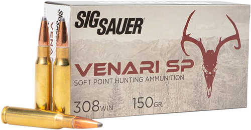 Sig Sauer Venari Hunting 308 Winchester 20-Rounds 150 Grain Soft Point