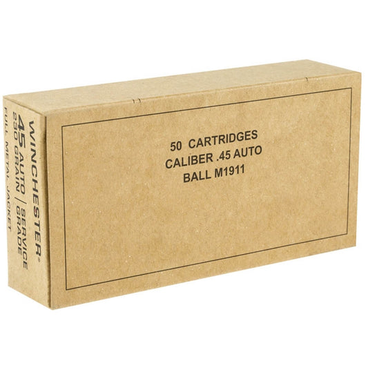 Winchester Military Service Grade .45 ACP 230gr Full Metal Jacket 50/Box
