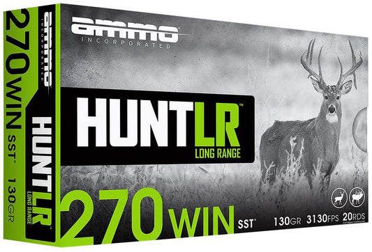 Ammo Inc. Hunt LR Brass .270 Win 130 Grain 20-Rounds SST