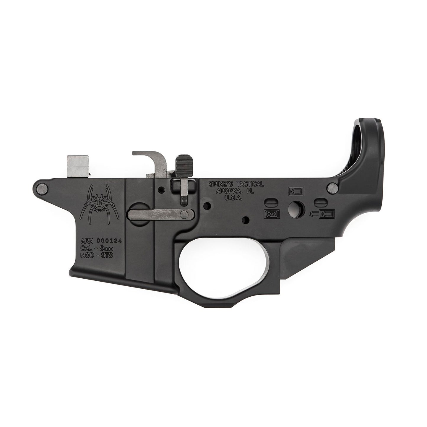Spike's Tactical, STLS910 9mm Colt Style Lower w/Spider Logo