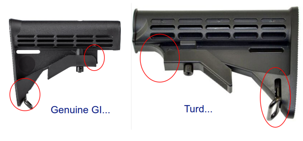 USGI Mil-Spec M4 Stock Colt contract