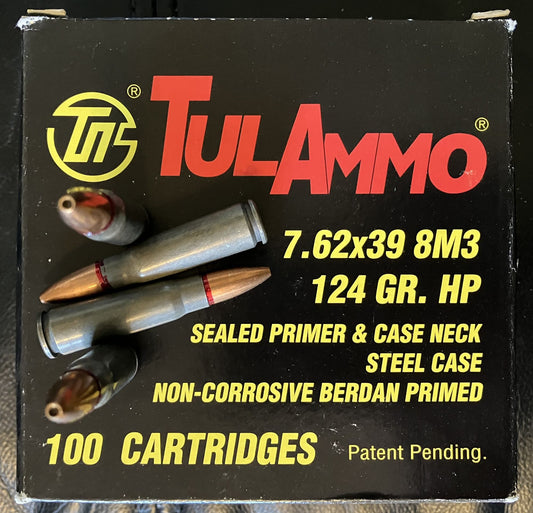 7.62X39 8M3 124 GR HP